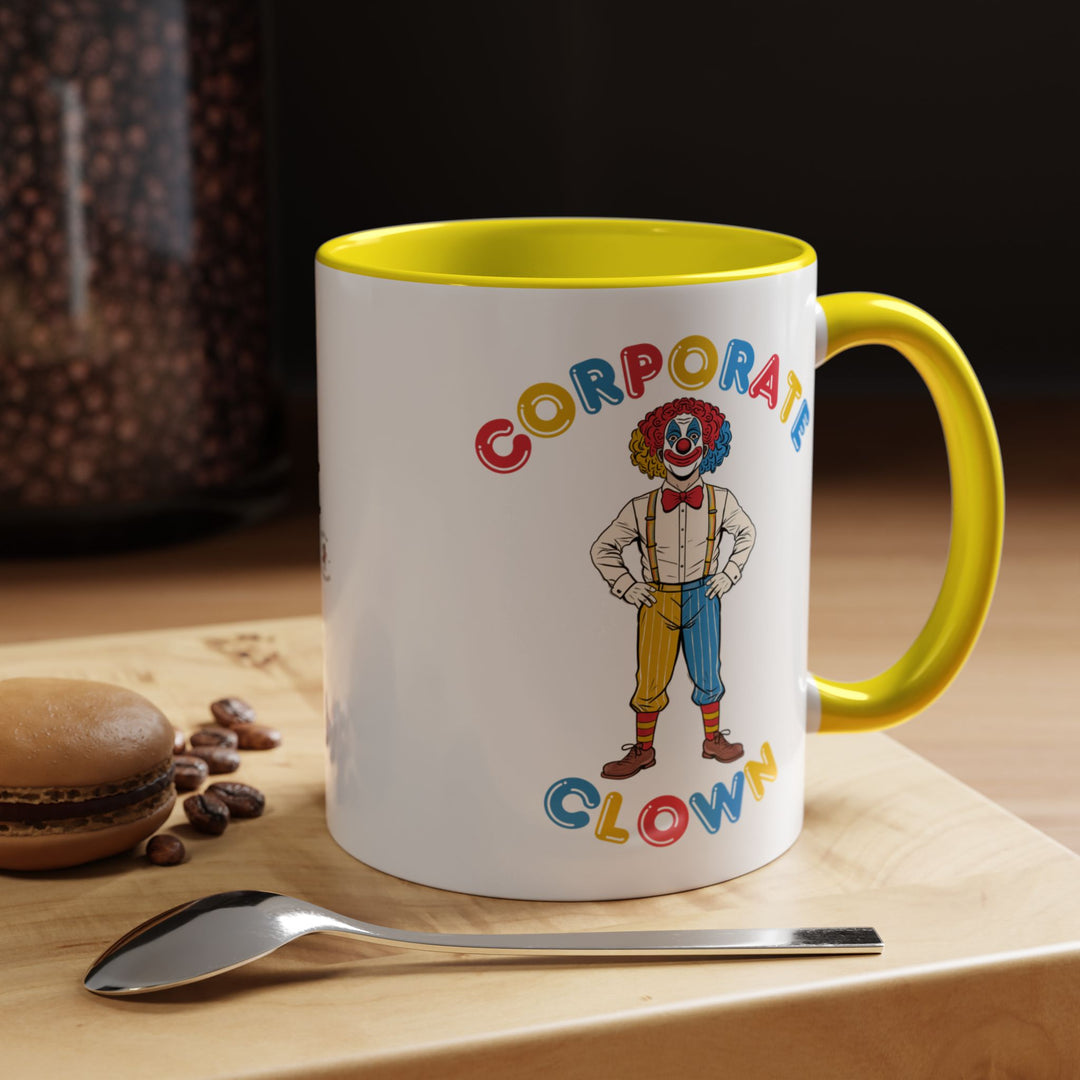 Corporate Clown - If I Work Hard I Will Be Rewarded – Accent Mug
