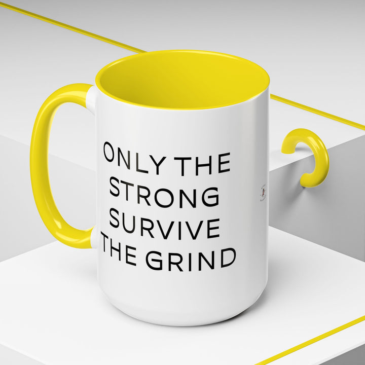 Corporate Clown - Only the Strong Survive the Grind – Accent Mug