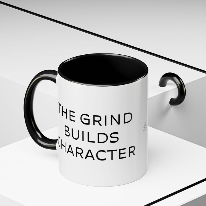 Corporate Clown - The Grind Builds Character – Accent Mug