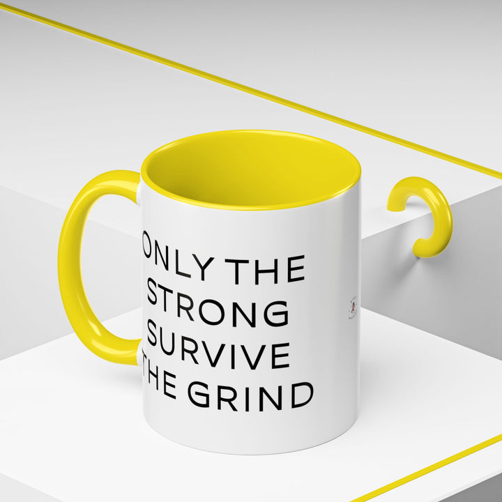 Corporate Clown - Only the Strong Survive the Grind – Accent Mug
